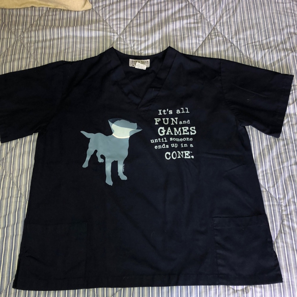 Dog is Good Scrub Top